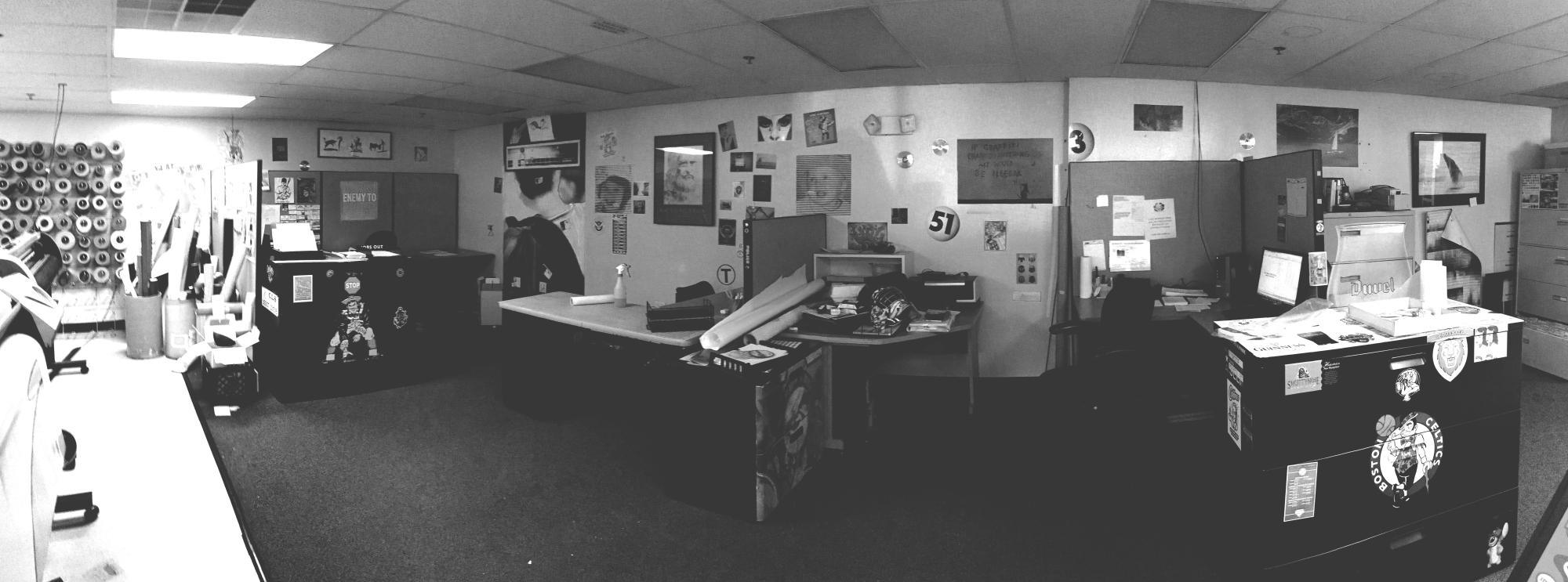 computer desks at the office